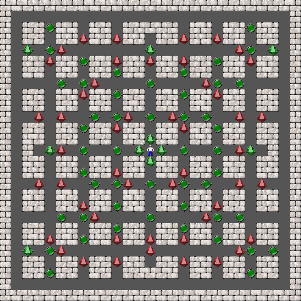 Sokoban Monry and Panda Arranged level 93